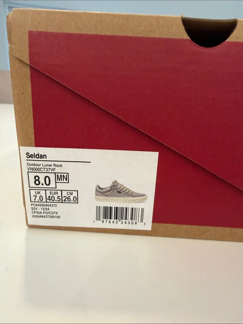 Vans Red 'Off The Wall' Skate Logo Wall Art